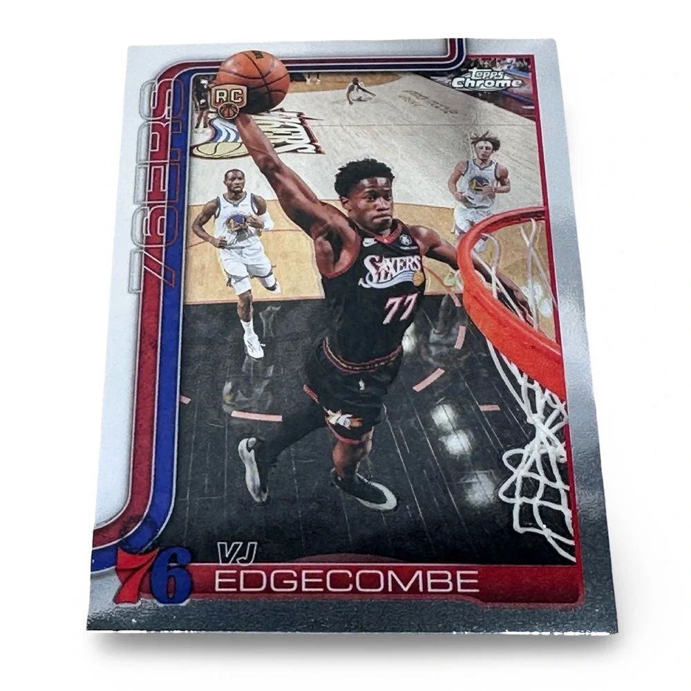2026 Topps Chrome Update VJ Edgecombe Philadelphia 76ers Rookie Card RC #153